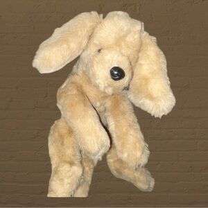 Gund Muttsy 20" Golden Labrador Retriever Dog Plush Suede Paws 1985 Toy Vintage